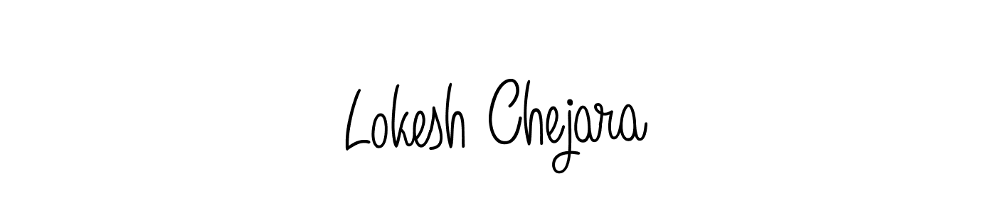 Lokesh Chejara stylish signature style. Best Handwritten Sign (Angelique-Rose-font-FFP) for my name. Handwritten Signature Collection Ideas for my name Lokesh Chejara. Lokesh Chejara signature style 5 images and pictures png