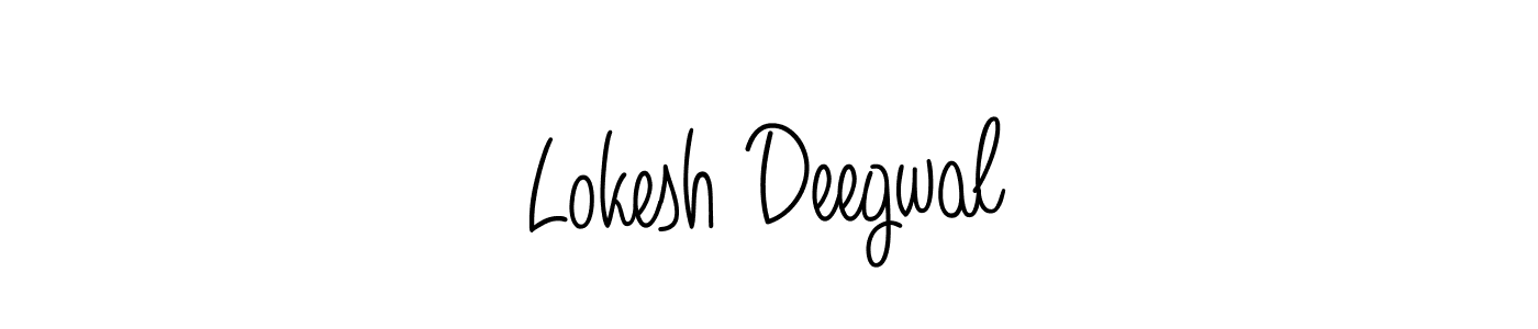 Make a beautiful signature design for name Lokesh Deegwal. Use this online signature maker to create a handwritten signature for free. Lokesh Deegwal signature style 5 images and pictures png