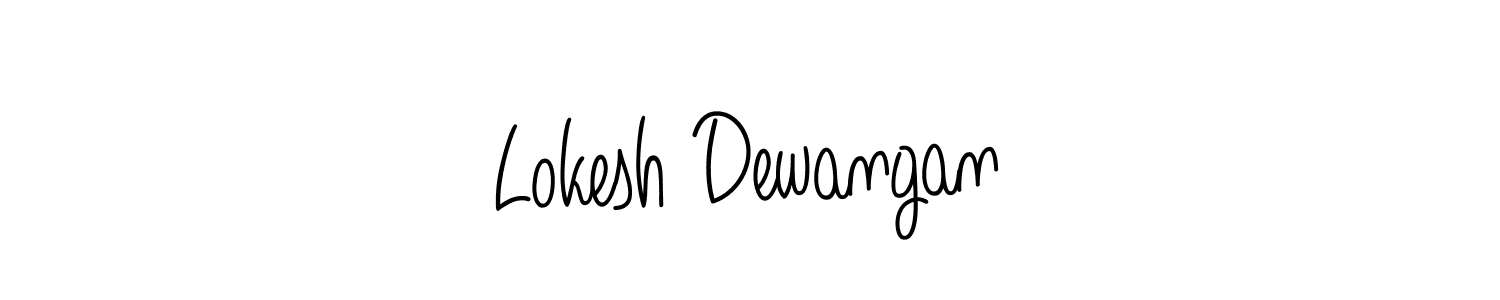 The best way (Angelique-Rose-font-FFP) to make a short signature is to pick only two or three words in your name. The name Lokesh Dewangan include a total of six letters. For converting this name. Lokesh Dewangan signature style 5 images and pictures png