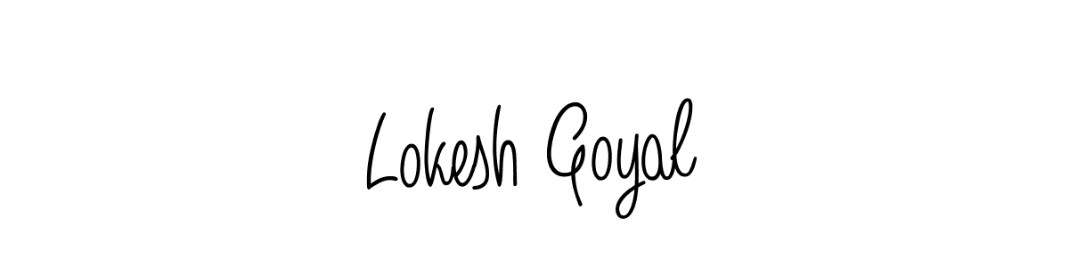 if you are searching for the best signature style for your name Lokesh Goyal. so please give up your signature search. here we have designed multiple signature styles  using Angelique-Rose-font-FFP. Lokesh Goyal signature style 5 images and pictures png