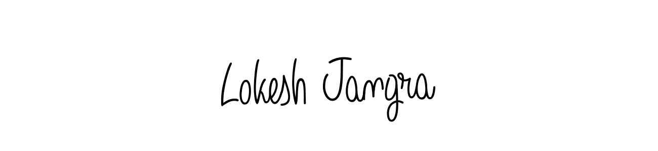 Make a short Lokesh Jangra signature style. Manage your documents anywhere anytime using Angelique-Rose-font-FFP. Create and add eSignatures, submit forms, share and send files easily. Lokesh Jangra signature style 5 images and pictures png