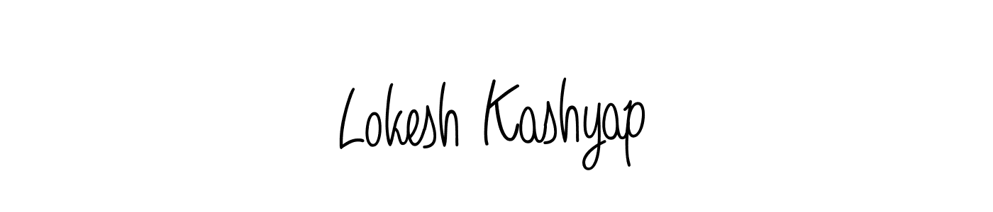 Make a short Lokesh Kashyap signature style. Manage your documents anywhere anytime using Angelique-Rose-font-FFP. Create and add eSignatures, submit forms, share and send files easily. Lokesh Kashyap signature style 5 images and pictures png