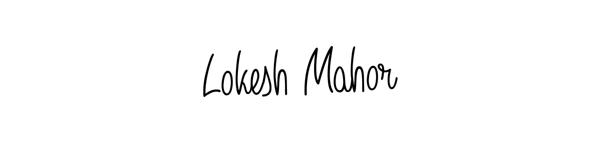 This is the best signature style for the Lokesh Mahor name. Also you like these signature font (Angelique-Rose-font-FFP). Mix name signature. Lokesh Mahor signature style 5 images and pictures png