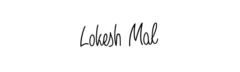 How to Draw Lokesh Mal signature style? Angelique-Rose-font-FFP is a latest design signature styles for name Lokesh Mal. Lokesh Mal signature style 5 images and pictures png