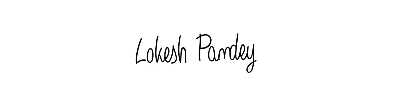 Angelique-Rose-font-FFP is a professional signature style that is perfect for those who want to add a touch of class to their signature. It is also a great choice for those who want to make their signature more unique. Get Lokesh Pandey name to fancy signature for free. Lokesh Pandey signature style 5 images and pictures png