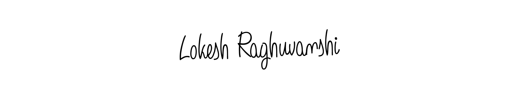 Create a beautiful signature design for name Lokesh Raghuvanshi. With this signature (Angelique-Rose-font-FFP) fonts, you can make a handwritten signature for free. Lokesh Raghuvanshi signature style 5 images and pictures png