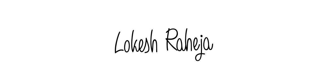 Also we have Lokesh Raheja name is the best signature style. Create professional handwritten signature collection using Angelique-Rose-font-FFP autograph style. Lokesh Raheja signature style 5 images and pictures png