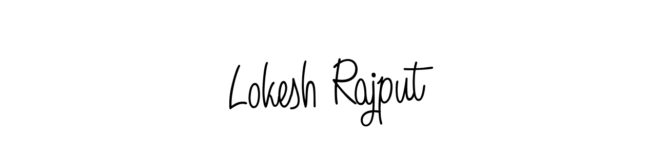 Also we have Lokesh Rajput name is the best signature style. Create professional handwritten signature collection using Angelique-Rose-font-FFP autograph style. Lokesh Rajput signature style 5 images and pictures png