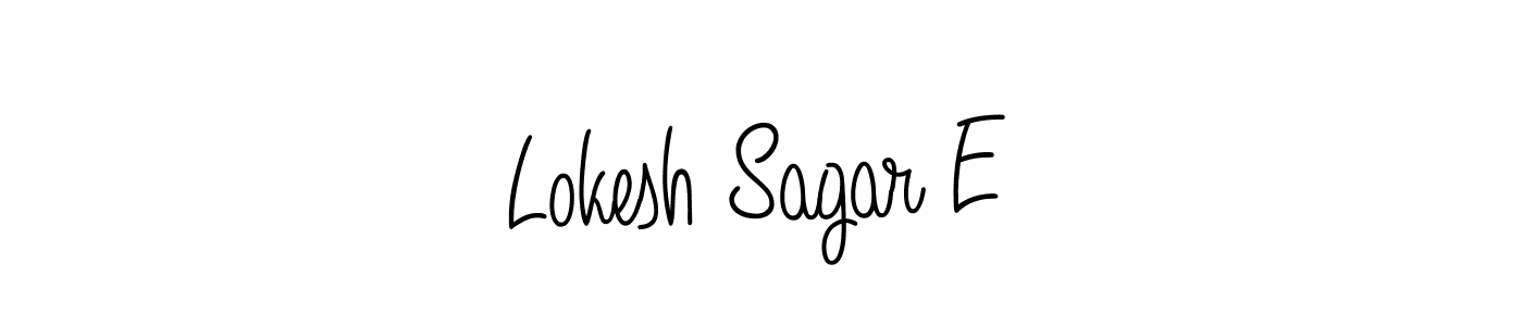 Here are the top 10 professional signature styles for the name Lokesh Sagar E. These are the best autograph styles you can use for your name. Lokesh Sagar E signature style 5 images and pictures png