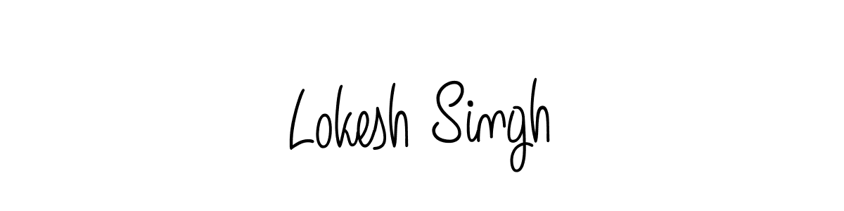 Make a short Lokesh Singh signature style. Manage your documents anywhere anytime using Angelique-Rose-font-FFP. Create and add eSignatures, submit forms, share and send files easily. Lokesh Singh signature style 5 images and pictures png