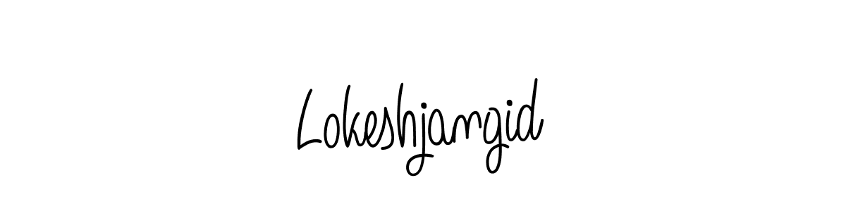 How to Draw Lokeshjangid signature style? Angelique-Rose-font-FFP is a latest design signature styles for name Lokeshjangid. Lokeshjangid signature style 5 images and pictures png