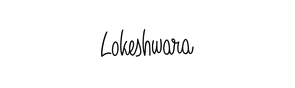How to Draw Lokeshwara signature style? Angelique-Rose-font-FFP is a latest design signature styles for name Lokeshwara. Lokeshwara signature style 5 images and pictures png