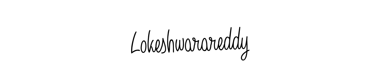 Lokeshwarareddy stylish signature style. Best Handwritten Sign (Angelique-Rose-font-FFP) for my name. Handwritten Signature Collection Ideas for my name Lokeshwarareddy. Lokeshwarareddy signature style 5 images and pictures png