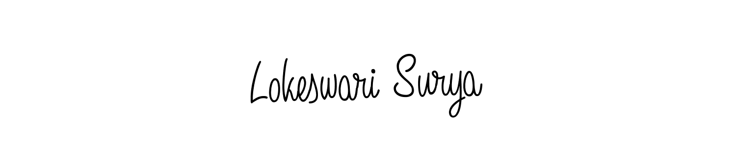 Make a beautiful signature design for name Lokeswari Surya. Use this online signature maker to create a handwritten signature for free. Lokeswari Surya signature style 5 images and pictures png