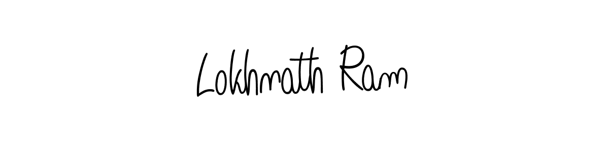 Use a signature maker to create a handwritten signature online. With this signature software, you can design (Angelique-Rose-font-FFP) your own signature for name Lokhnath Ram. Lokhnath Ram signature style 5 images and pictures png