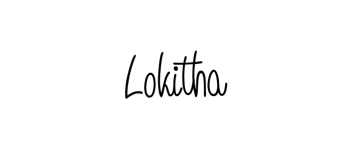 Once you've used our free online signature maker to create your best signature Angelique-Rose-font-FFP style, it's time to enjoy all of the benefits that Lokitha name signing documents. Lokitha signature style 5 images and pictures png
