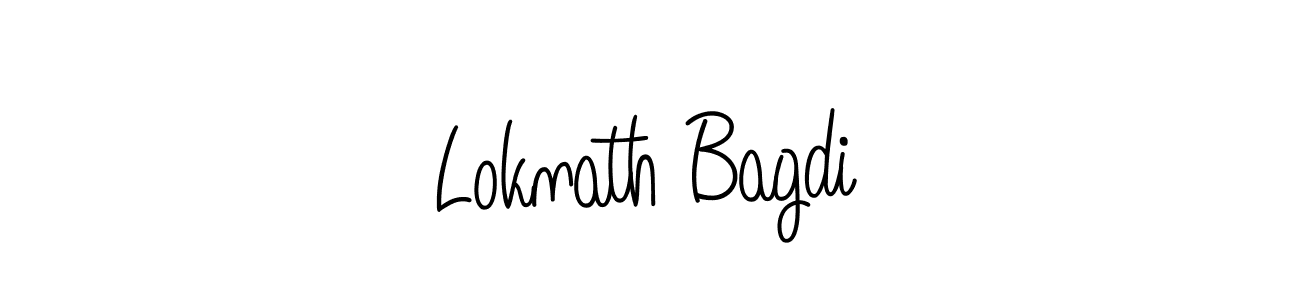 Create a beautiful signature design for name Loknath Bagdi. With this signature (Angelique-Rose-font-FFP) fonts, you can make a handwritten signature for free. Loknath Bagdi signature style 5 images and pictures png