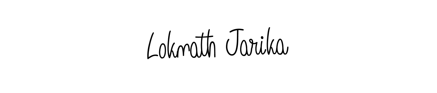 Make a beautiful signature design for name Loknath Jarika. Use this online signature maker to create a handwritten signature for free. Loknath Jarika signature style 5 images and pictures png