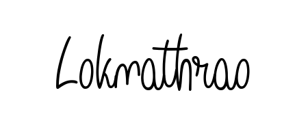 How to make Loknathrao name signature. Use Angelique-Rose-font-FFP style for creating short signs online. This is the latest handwritten sign. Loknathrao signature style 5 images and pictures png