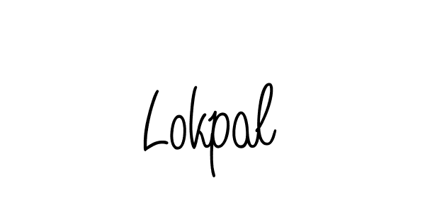 Use a signature maker to create a handwritten signature online. With this signature software, you can design (Angelique-Rose-font-FFP) your own signature for name Lokpal. Lokpal signature style 5 images and pictures png