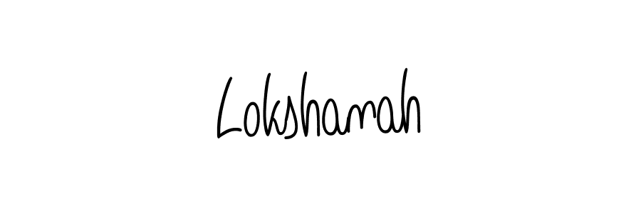 You should practise on your own different ways (Angelique-Rose-font-FFP) to write your name (Lokshanah) in signature. don't let someone else do it for you. Lokshanah signature style 5 images and pictures png