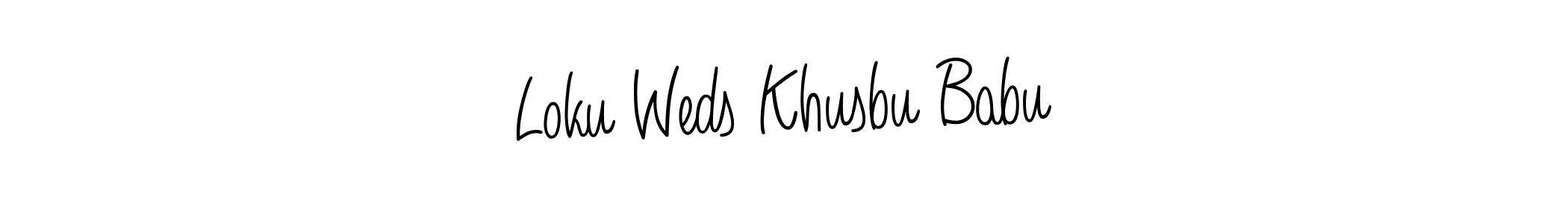 Best and Professional Signature Style for Loku Weds Khusbu Babu. Angelique-Rose-font-FFP Best Signature Style Collection. Loku Weds Khusbu Babu signature style 5 images and pictures png