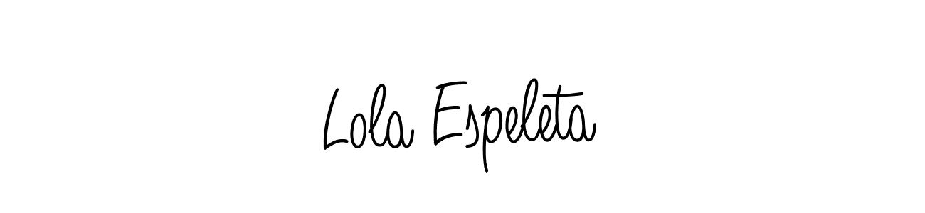 Make a beautiful signature design for name Lola Espeleta. Use this online signature maker to create a handwritten signature for free. Lola Espeleta signature style 5 images and pictures png