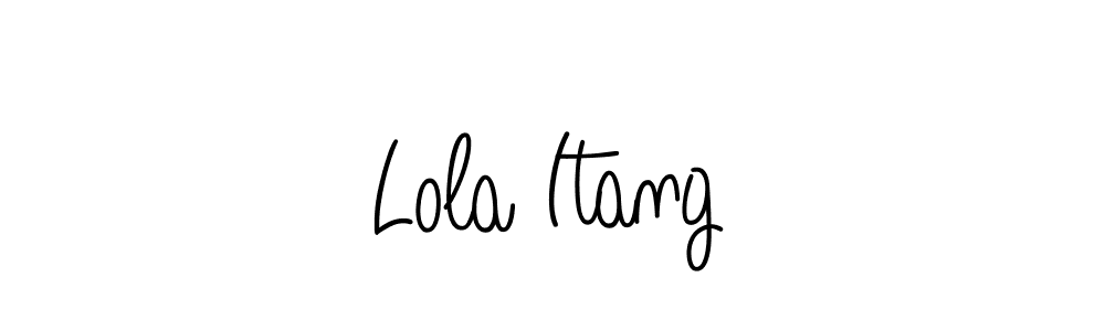 See photos of Lola Itang official signature by Spectra . Check more albums & portfolios. Read reviews & check more about Angelique-Rose-font-FFP font. Lola Itang signature style 5 images and pictures png