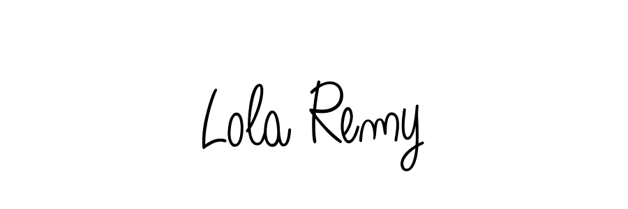 How to Draw Lola Remy signature style? Angelique-Rose-font-FFP is a latest design signature styles for name Lola Remy. Lola Remy signature style 5 images and pictures png