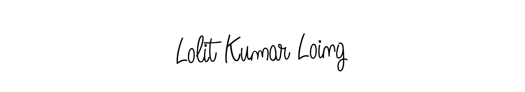 How to make Lolit Kumar Loing signature? Angelique-Rose-font-FFP is a professional autograph style. Create handwritten signature for Lolit Kumar Loing name. Lolit Kumar Loing signature style 5 images and pictures png
