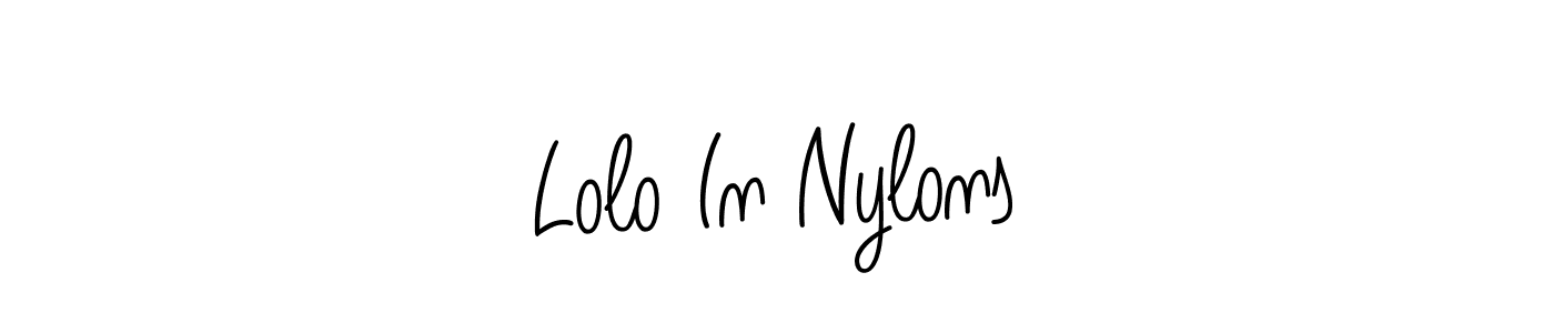 How to make Lolo In Nylons signature? Angelique-Rose-font-FFP is a professional autograph style. Create handwritten signature for Lolo In Nylons name. Lolo In Nylons signature style 5 images and pictures png