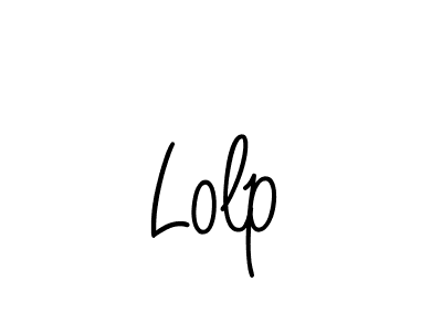 How to make Lolp name signature. Use Angelique-Rose-font-FFP style for creating short signs online. This is the latest handwritten sign. Lolp signature style 5 images and pictures png