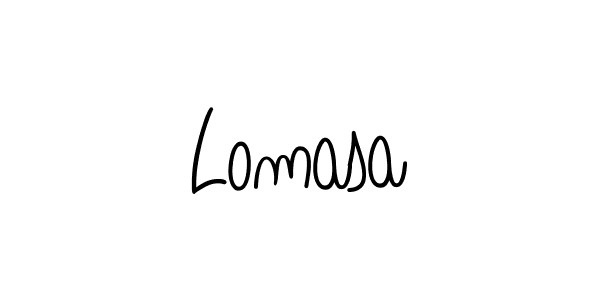 Use a signature maker to create a handwritten signature online. With this signature software, you can design (Angelique-Rose-font-FFP) your own signature for name Lomasa. Lomasa signature style 5 images and pictures png