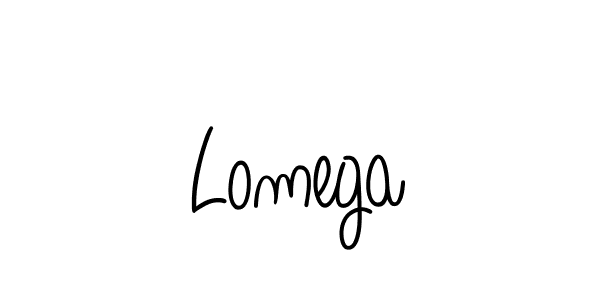 Design your own signature with our free online signature maker. With this signature software, you can create a handwritten (Angelique-Rose-font-FFP) signature for name Lomega. Lomega signature style 5 images and pictures png