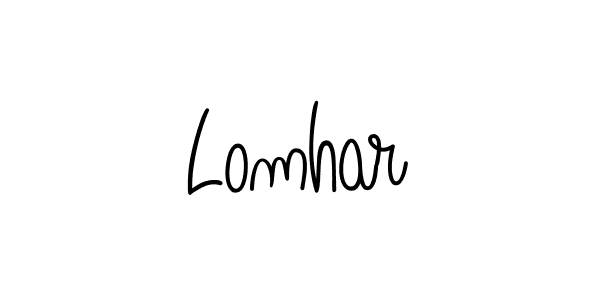 Lomhar stylish signature style. Best Handwritten Sign (Angelique-Rose-font-FFP) for my name. Handwritten Signature Collection Ideas for my name Lomhar. Lomhar signature style 5 images and pictures png