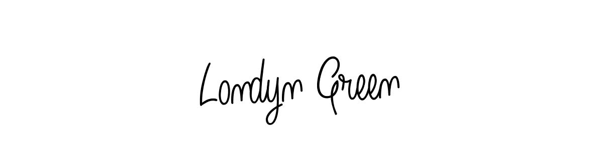Create a beautiful signature design for name Londyn Green. With this signature (Angelique-Rose-font-FFP) fonts, you can make a handwritten signature for free. Londyn Green signature style 5 images and pictures png