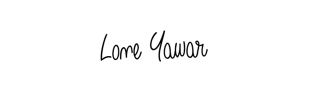 How to make Lone Yawar signature? Angelique-Rose-font-FFP is a professional autograph style. Create handwritten signature for Lone Yawar name. Lone Yawar signature style 5 images and pictures png