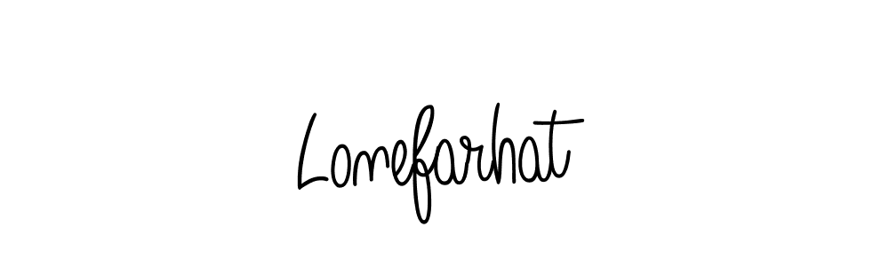 You can use this online signature creator to create a handwritten signature for the name Lonefarhat. This is the best online autograph maker. Lonefarhat signature style 5 images and pictures png