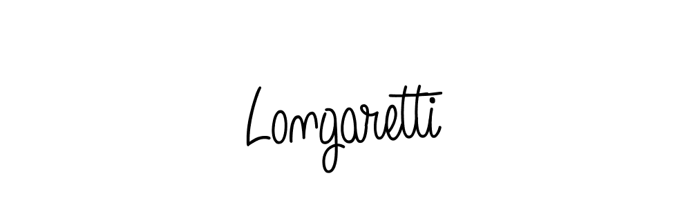 Make a beautiful signature design for name Longaretti. With this signature (Angelique-Rose-font-FFP) style, you can create a handwritten signature for free. Longaretti signature style 5 images and pictures png