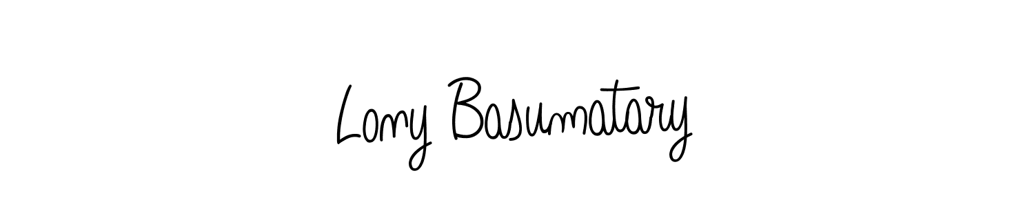 Here are the top 10 professional signature styles for the name Lony Basumatary. These are the best autograph styles you can use for your name. Lony Basumatary signature style 5 images and pictures png