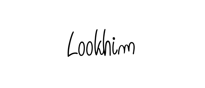 Use a signature maker to create a handwritten signature online. With this signature software, you can design (Angelique-Rose-font-FFP) your own signature for name Lookhim. Lookhim signature style 5 images and pictures png
