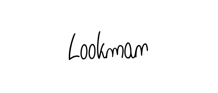 The best way (Angelique-Rose-font-FFP) to make a short signature is to pick only two or three words in your name. The name Lookman include a total of six letters. For converting this name. Lookman signature style 5 images and pictures png