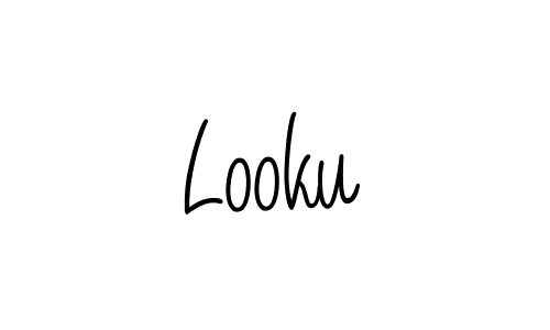 if you are searching for the best signature style for your name Looku. so please give up your signature search. here we have designed multiple signature styles  using Angelique-Rose-font-FFP. Looku signature style 5 images and pictures png