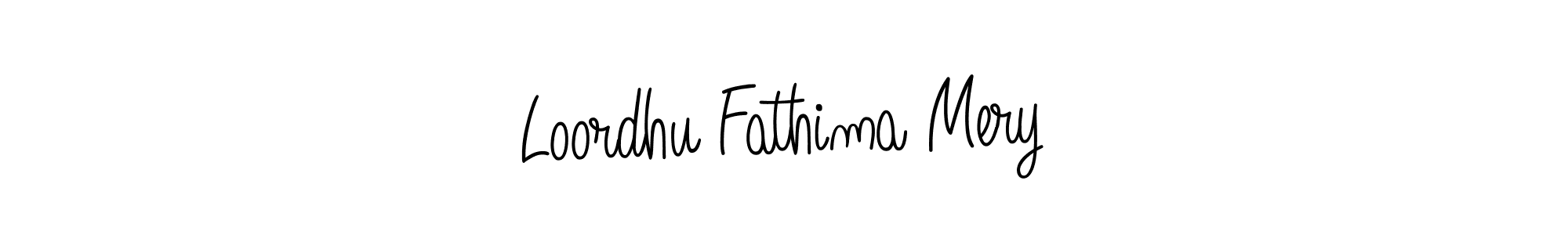 Once you've used our free online signature maker to create your best signature Angelique-Rose-font-FFP style, it's time to enjoy all of the benefits that Loordhu Fathima Mery name signing documents. Loordhu Fathima Mery signature style 5 images and pictures png