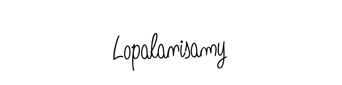 How to Draw Lopalanisamy signature style? Angelique-Rose-font-FFP is a latest design signature styles for name Lopalanisamy. Lopalanisamy signature style 5 images and pictures png