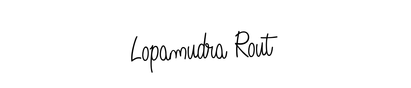 Here are the top 10 professional signature styles for the name Lopamudra Rout. These are the best autograph styles you can use for your name. Lopamudra Rout signature style 5 images and pictures png