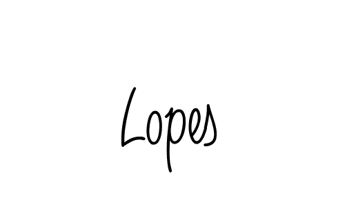 Make a beautiful signature design for name Lopes. With this signature (Angelique-Rose-font-FFP) style, you can create a handwritten signature for free. Lopes signature style 5 images and pictures png