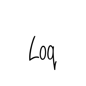 The best way (Angelique-Rose-font-FFP) to make a short signature is to pick only two or three words in your name. The name Loq include a total of six letters. For converting this name. Loq signature style 5 images and pictures png