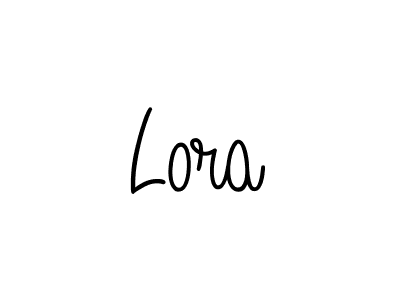 Design your own signature with our free online signature maker. With this signature software, you can create a handwritten (Angelique-Rose-font-FFP) signature for name Lora. Lora signature style 5 images and pictures png