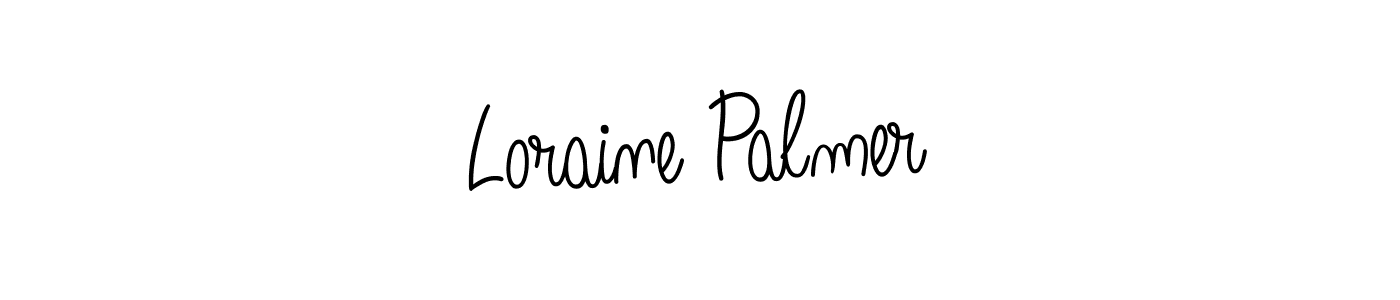 Use a signature maker to create a handwritten signature online. With this signature software, you can design (Angelique-Rose-font-FFP) your own signature for name Loraine Palmer. Loraine Palmer signature style 5 images and pictures png